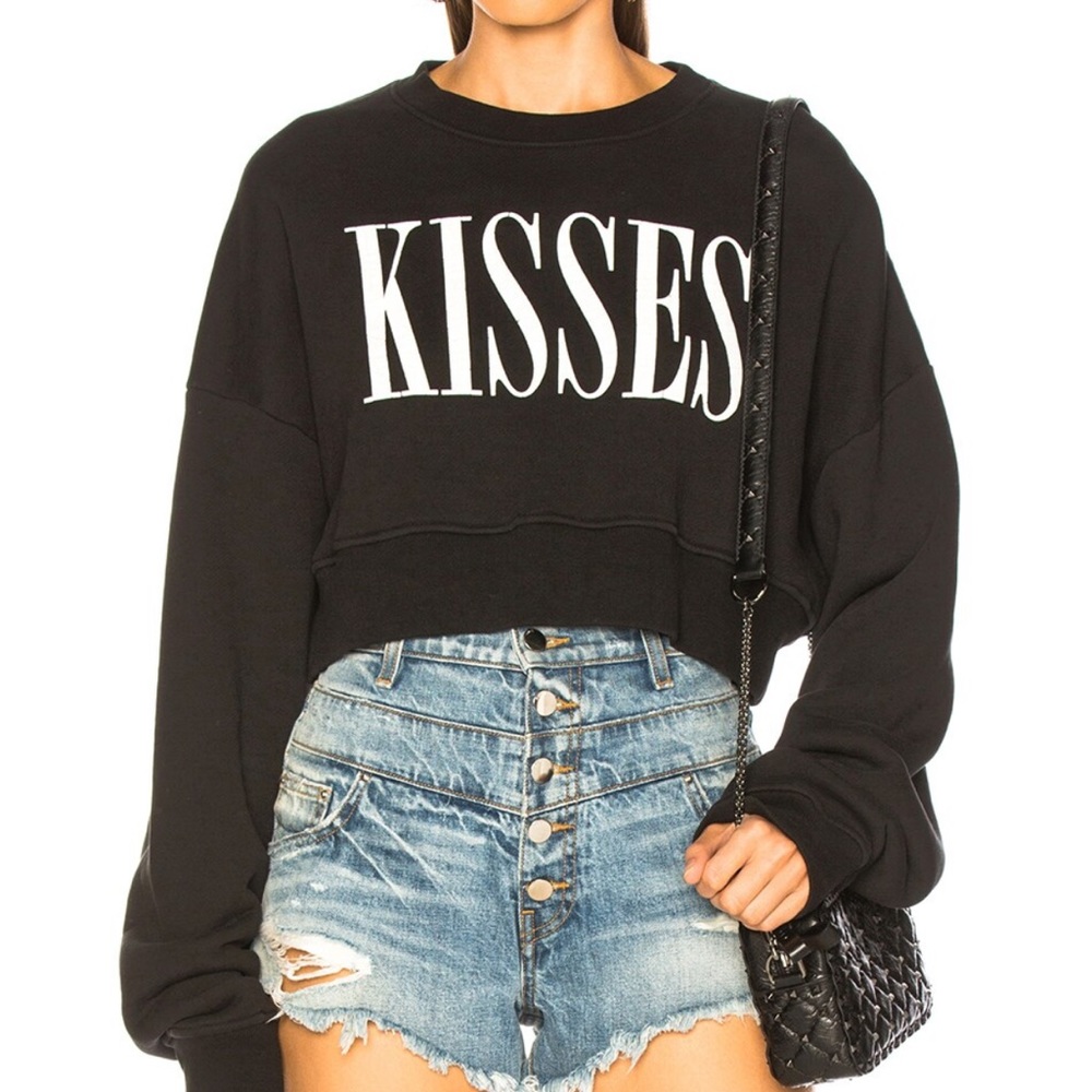 Amiri crop top sweater, size medium